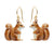 Tiny Standing Squirrel Earrings