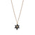 Blue & Gold Star in Star Necklace