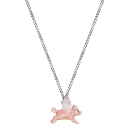 Tiny Flying Pig Necklace
