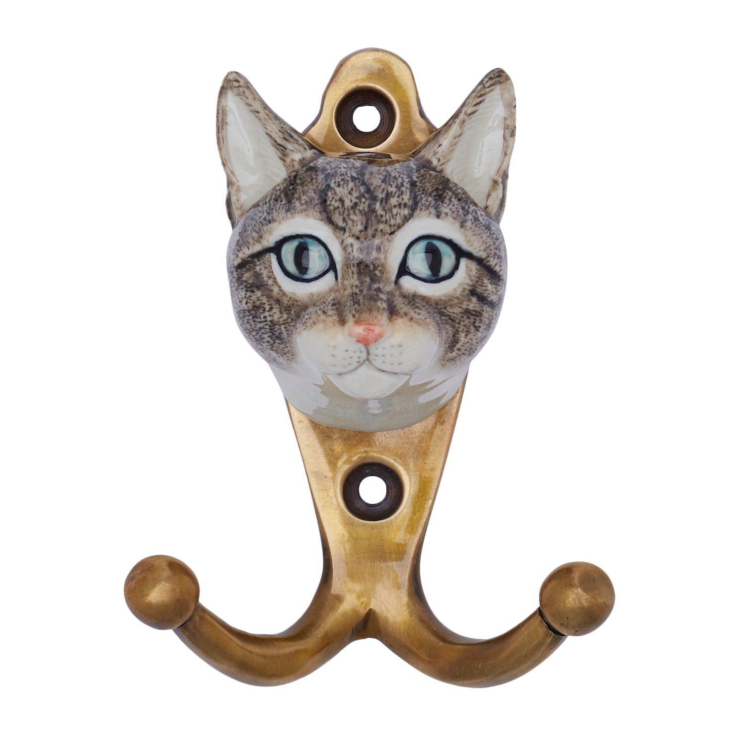 Tabby Cat Wall Hooks