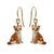 Sitting Fox Drop Earrings