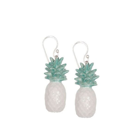Summer Sale - Mint Pineapple Earrings