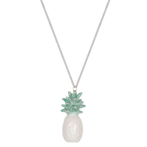 Summer Sale - Mint Pineapple Necklace