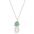 Summer Sale - Mint Pineapple Necklace